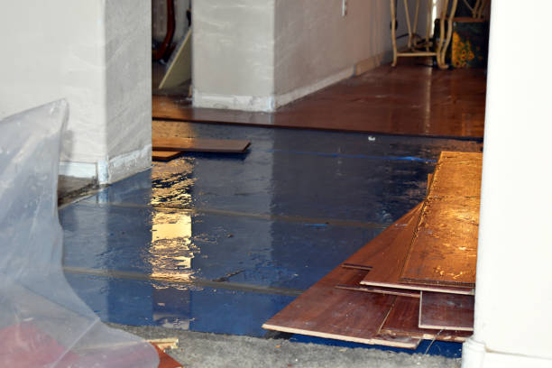 Professional Emergency Water Damage Restoration technician working in Whitewater, KS